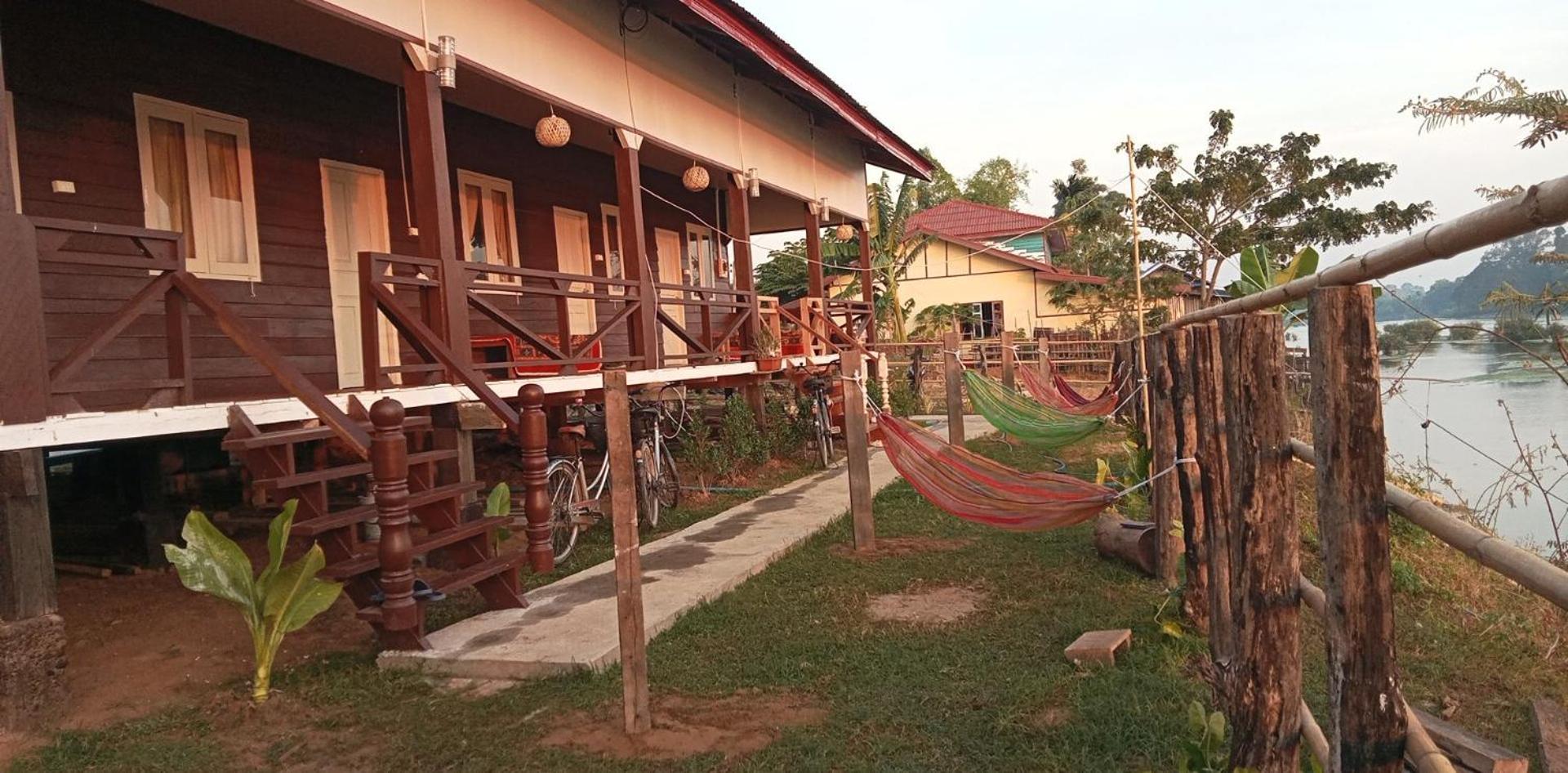 Champa Guesthouse Muang Khong Luaran gambar
